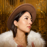 Clous d'Oreilles Vague Dorée