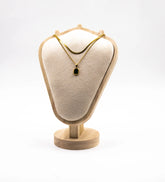 Collier Carré Émeraude