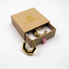 Boucles d'Oreilles Hexagonales