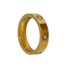 Bague Élégance Cristalline Dorée