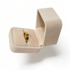 Bague Élégance Cristalline Dorée