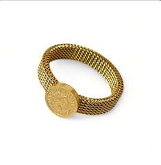 Bague Royale Tissé Doré